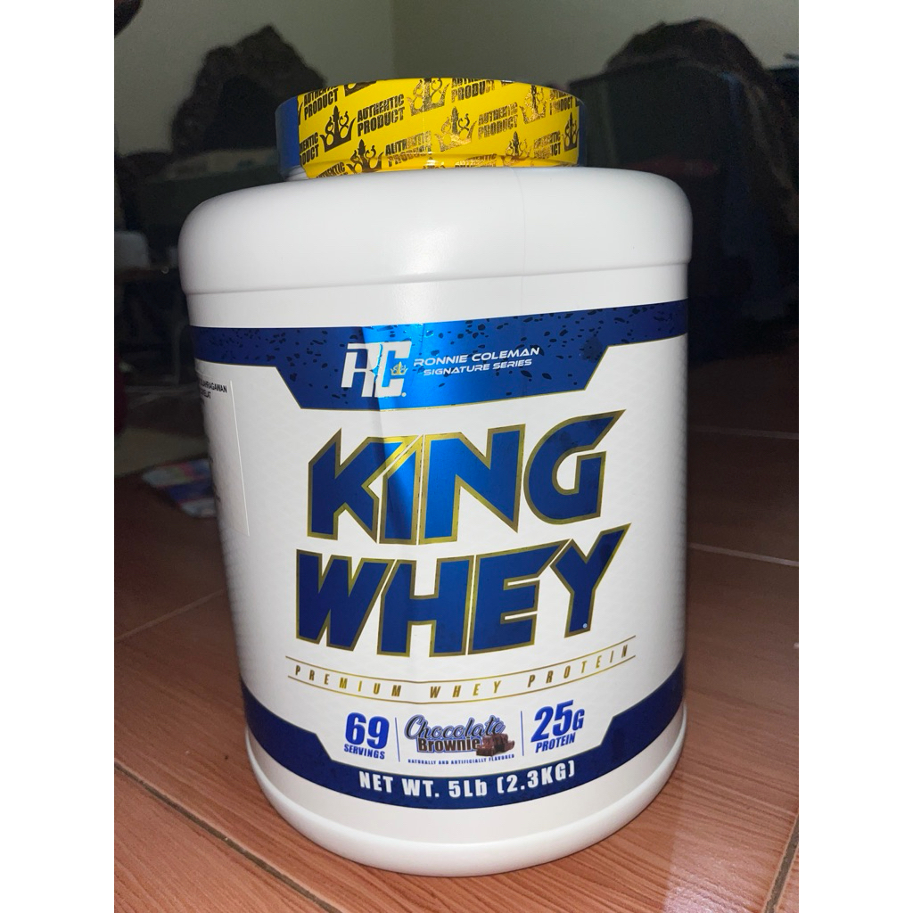 KING WHEY OPTIMUM NUTRITION WHEY PROTEIN 5LB (2.3kg) CHOCOLATE OTOT GYM FITNESS ORIGINAL 100% MURAH 