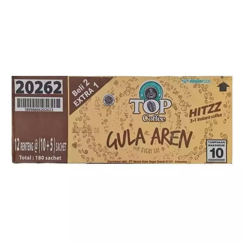 Kopi Top Gula Aren 1 Karton 12 Renteng