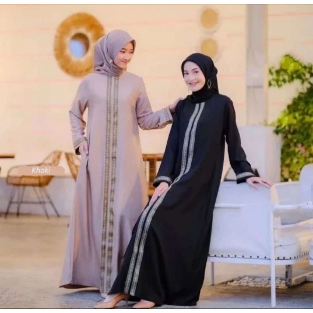 Khumaira abaya/ gamis abaya Turkey /abaya gamis muslim wanita sedia ukuran M,L, XL, XXL,