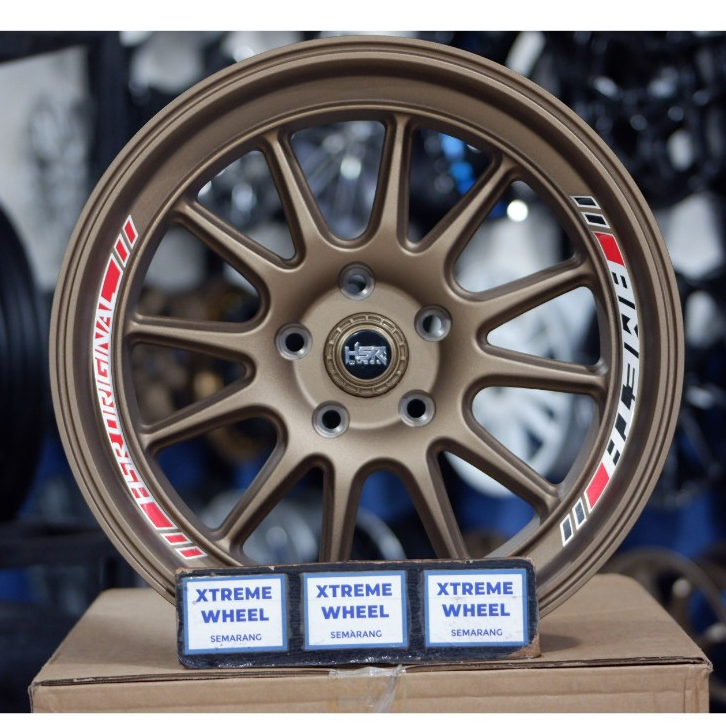 Velg Mobil Brv Terios Rush Innova Avanza New Ring 17 Lebar 8,5 Pcd 5x114,3 Et22 Hsr AMETH Bronze