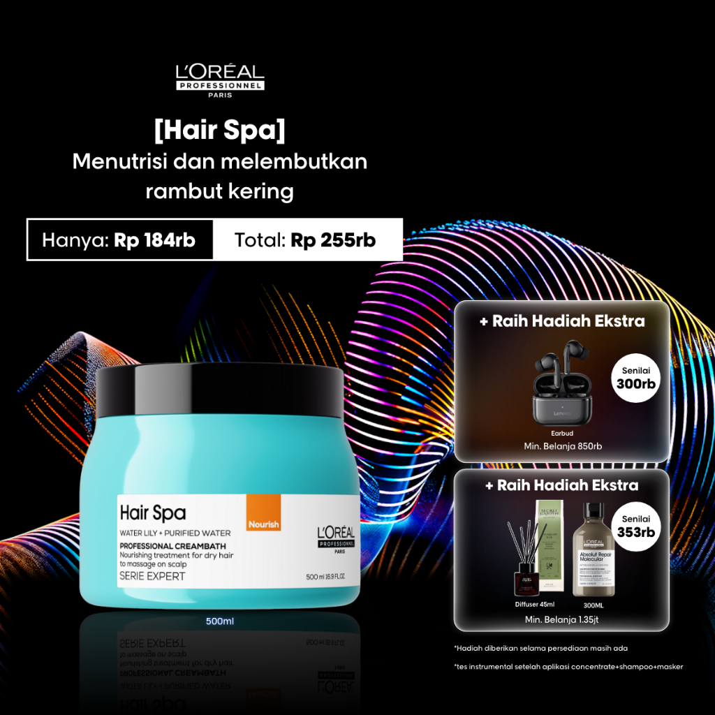 Hair Spa Deep Nourishing Creambath 500 ml untuk rambut kering by L'Oreal Professionnel
