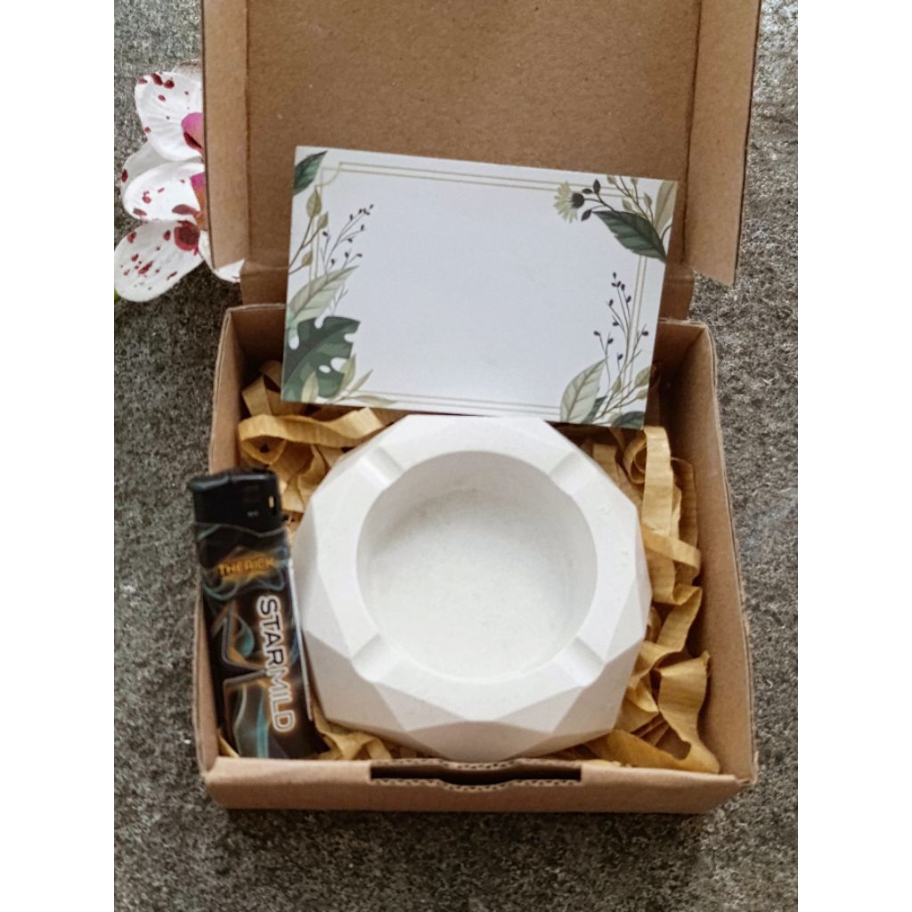 Asbak Aesthetic / Gift Asbak Aesthetic + Korek Api