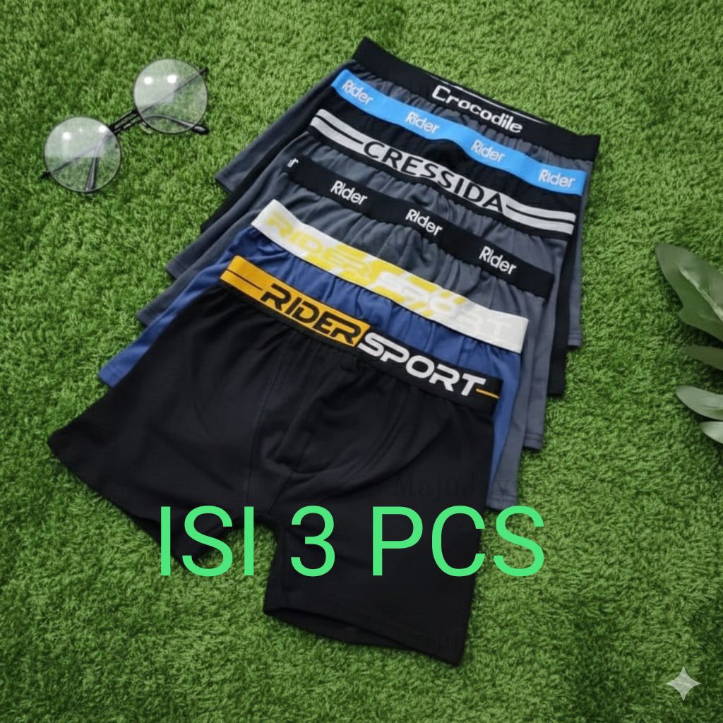 6pcs/3pcsCelana Dalam Pria /Boxer pria remaja Katun premium