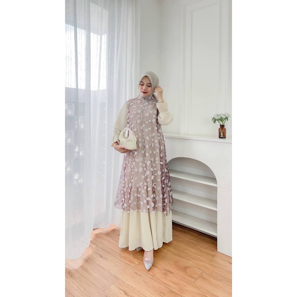 OUTFIT RAYA MODEL BAJU DRESS LEBARAN 2026 BY Aii Colection