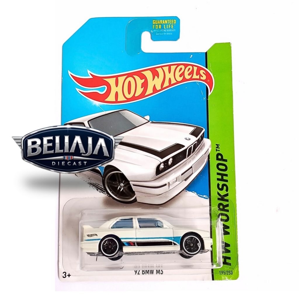 HOT WHEELS 92 BMW M3 WHITE EXCLUSIVE RECOLOR