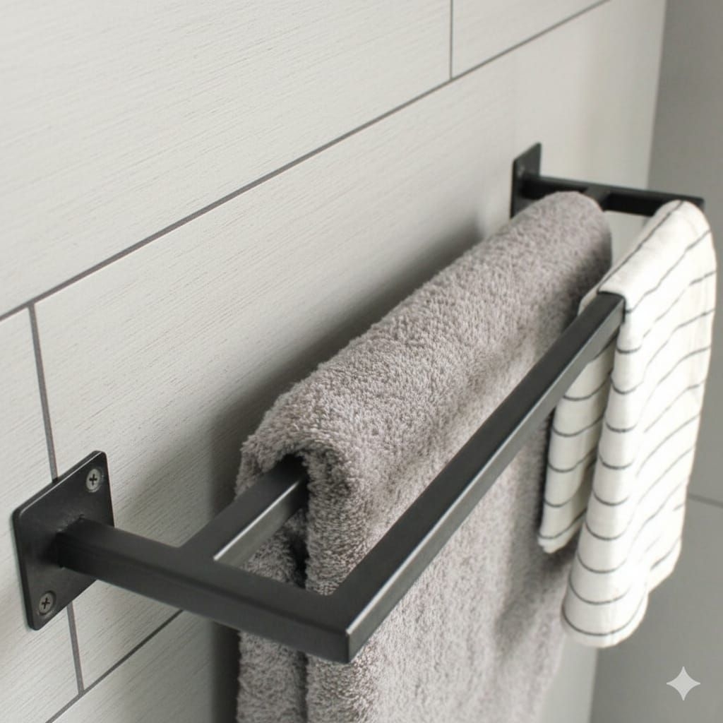 gantungan handuk besi Rak kamar mandi /rak penyimpanan kamar mandi Rak handuk kamar mandi