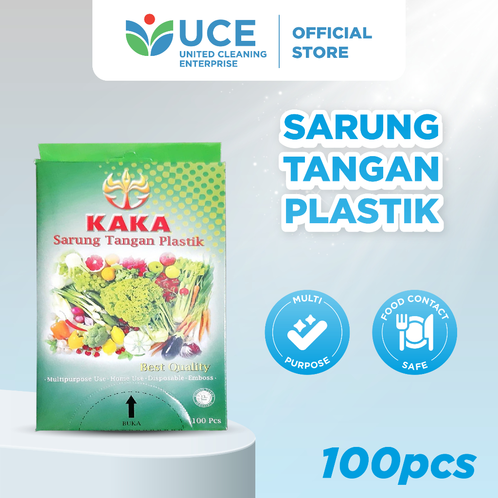 KAKA Sarung Tangan Plastik Food Grade Bagus Tebal Hand Gloves Plastik Disposable Serbaguna