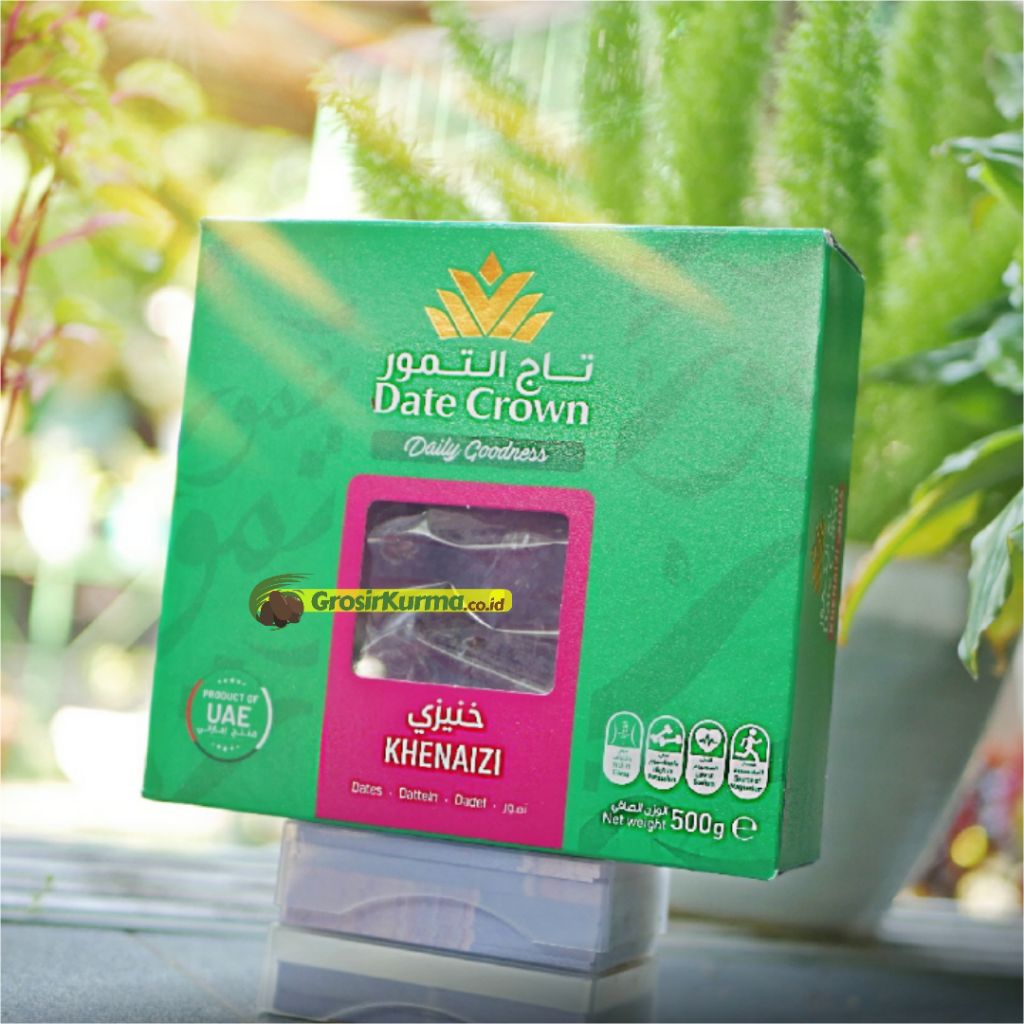 Date Crown Khenaizi 1kg dan 500gr | Kurma Al Foah Emirate Kheneizi Keneji Keniji Kenizi | Kurma Box 