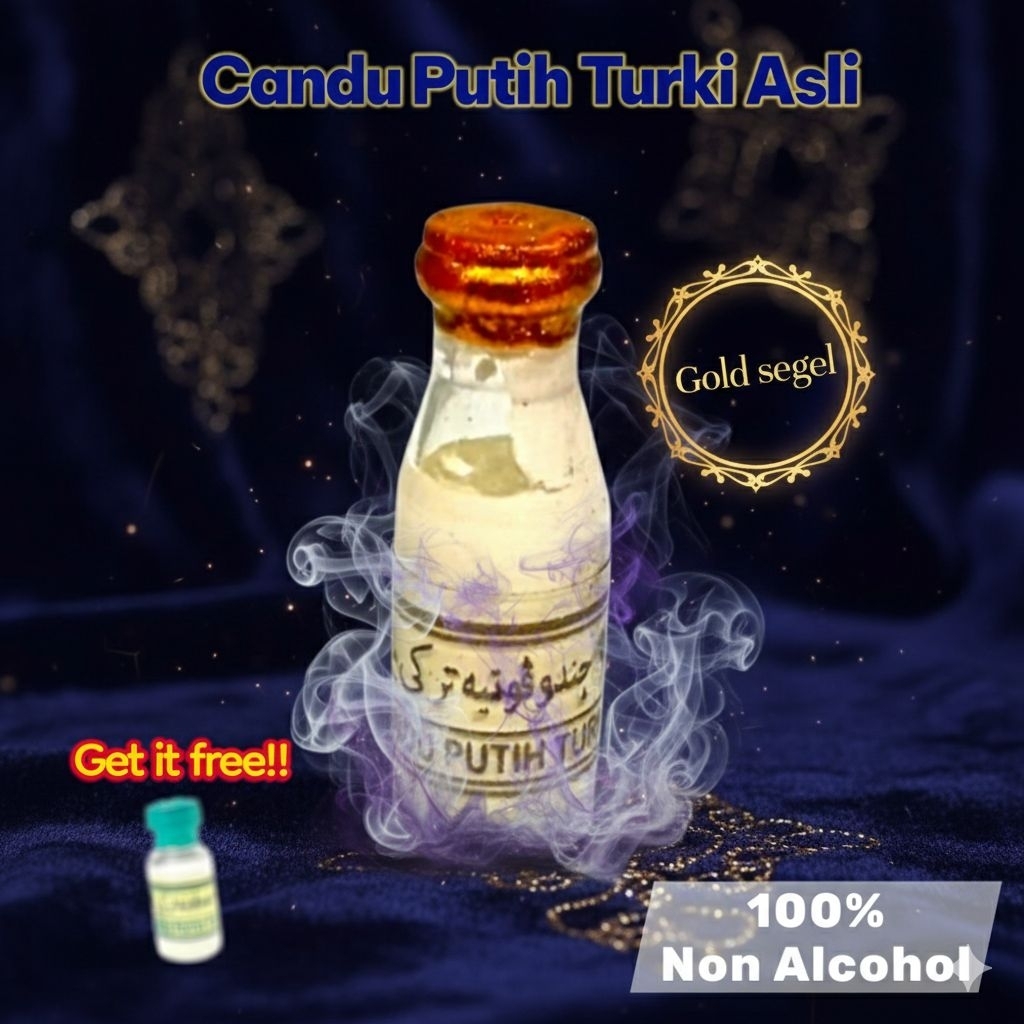Minyak Candu Putih Turki Asli non alkohol 100% segel gold