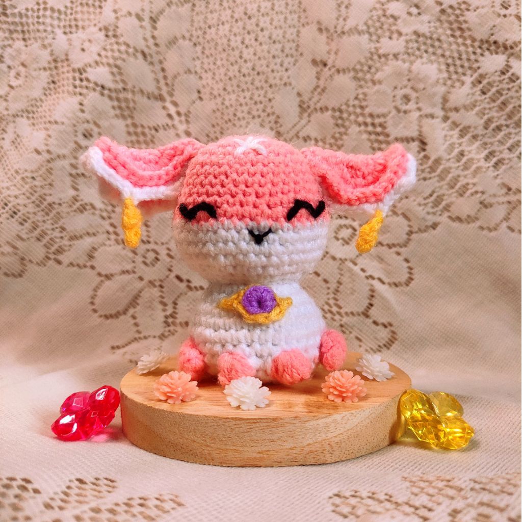 Yae Miko Fox Form Crochet Keychain