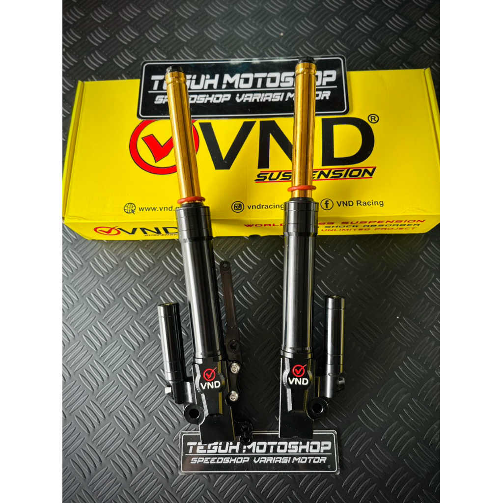 SHOCK DEPAN VND AK111 BLACK AS GOLD VARIO BEAT SCOOPY GENIO