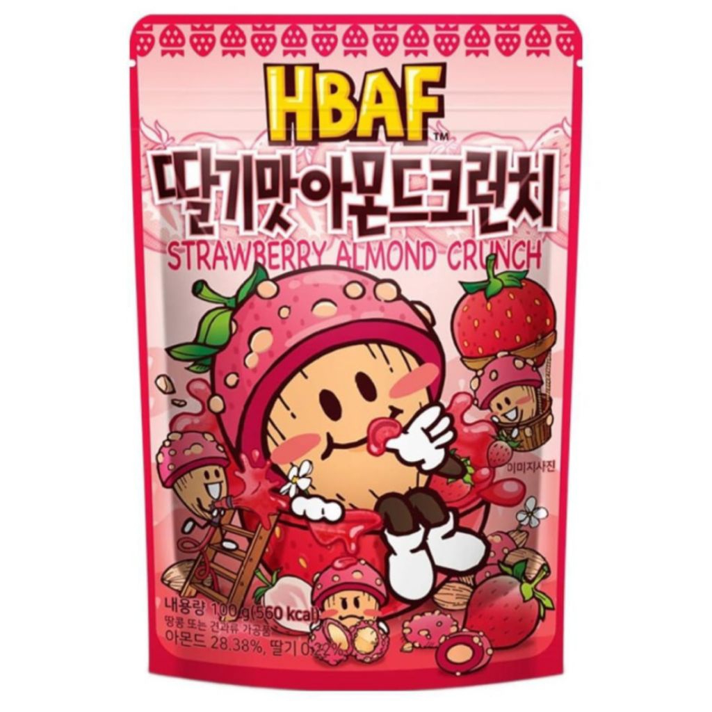 (PO KOREA) HBAF STRAWBERRY ALMOND CRUNCH - ORIGINAL KOREA