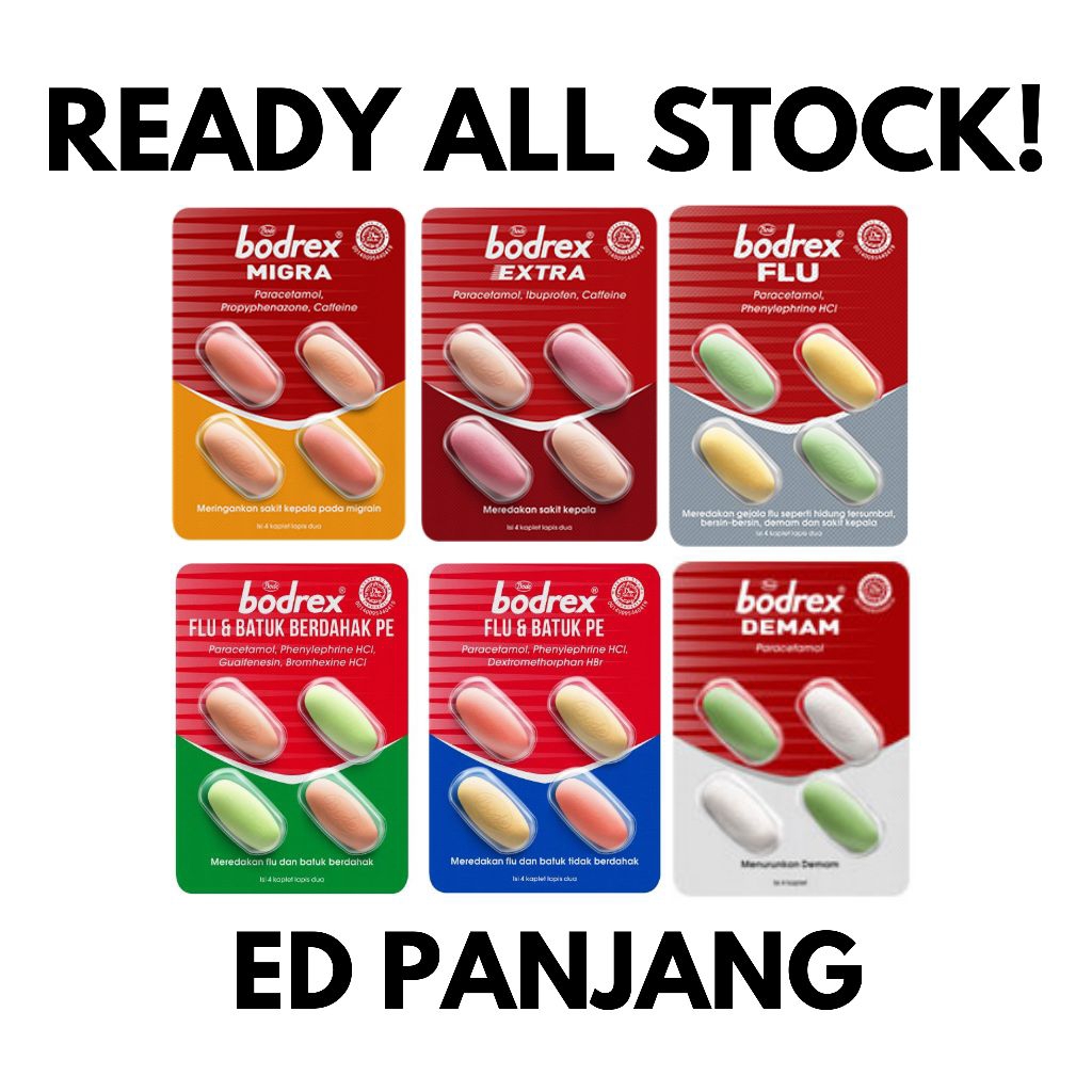 Bodrex Extra/BodrexMigra/Bodrex Flu Batuk