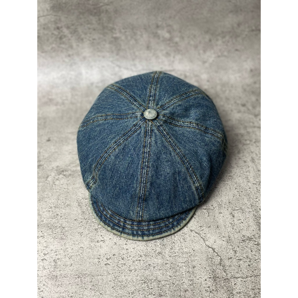 Topi Newsboy Cap Unbrand Klasik Denim