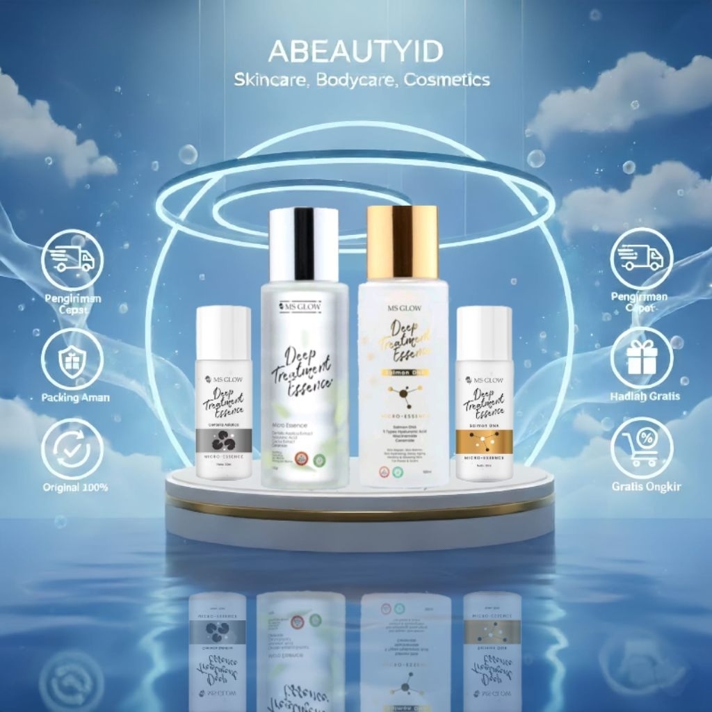 MS GLOW - Deep Treatment Essence/DTE Centela /salmon dna essence 100ml/30ml