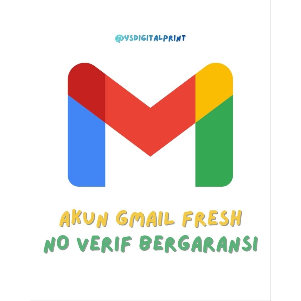 Akun Gmail Fresh Tanpa Verifikasi