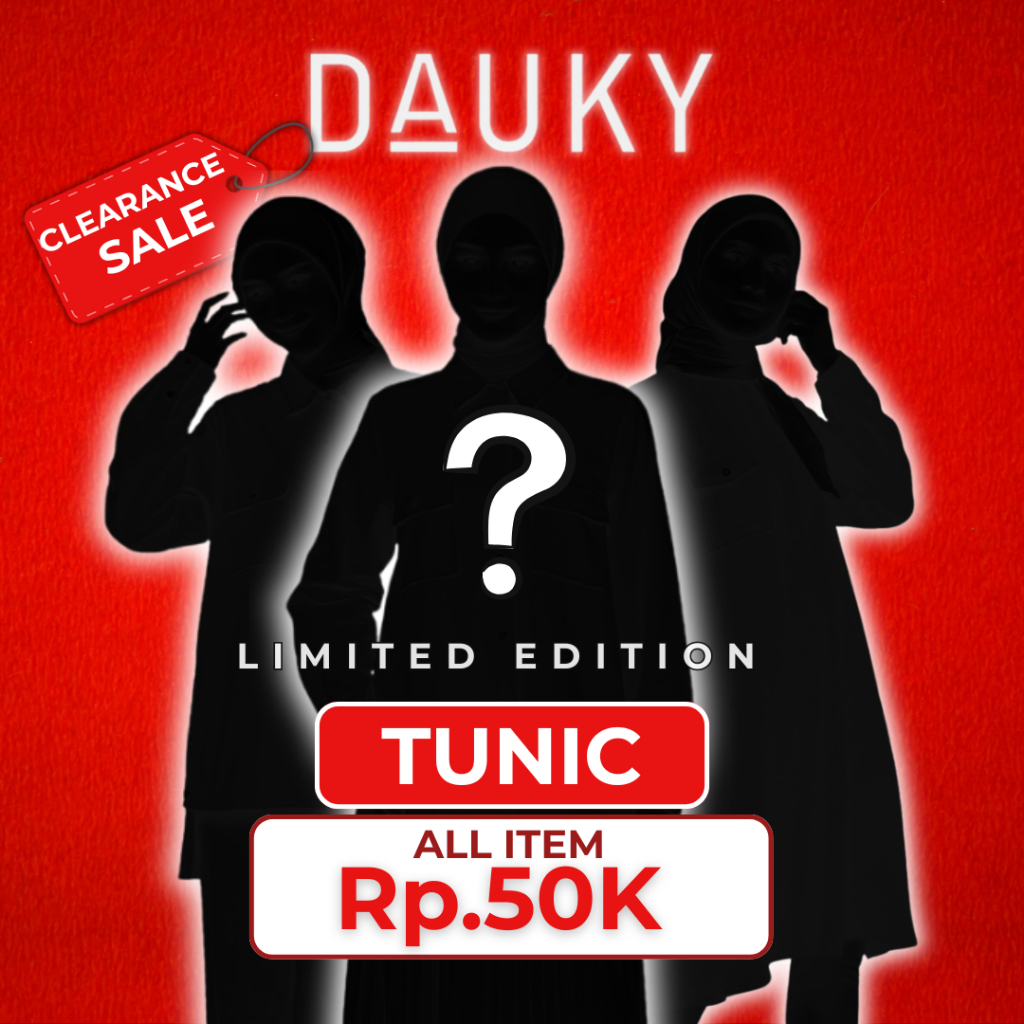 [531-560 TUNIC 12] Dauky Clearance Sale Limited Edition Tunic Atasan Wanita Tunik Motif Polos Payday