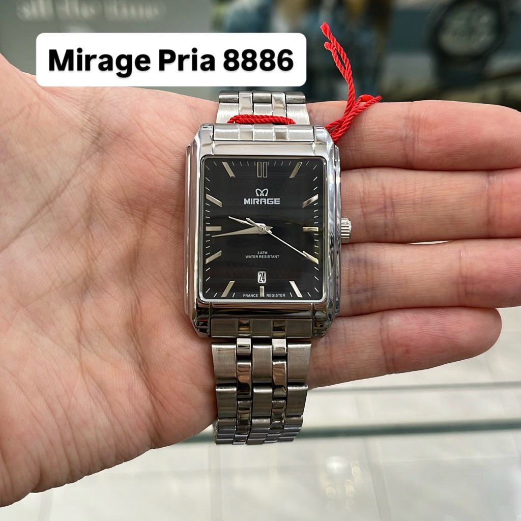 Jam Tangan Mirage 8886 Pria Silver