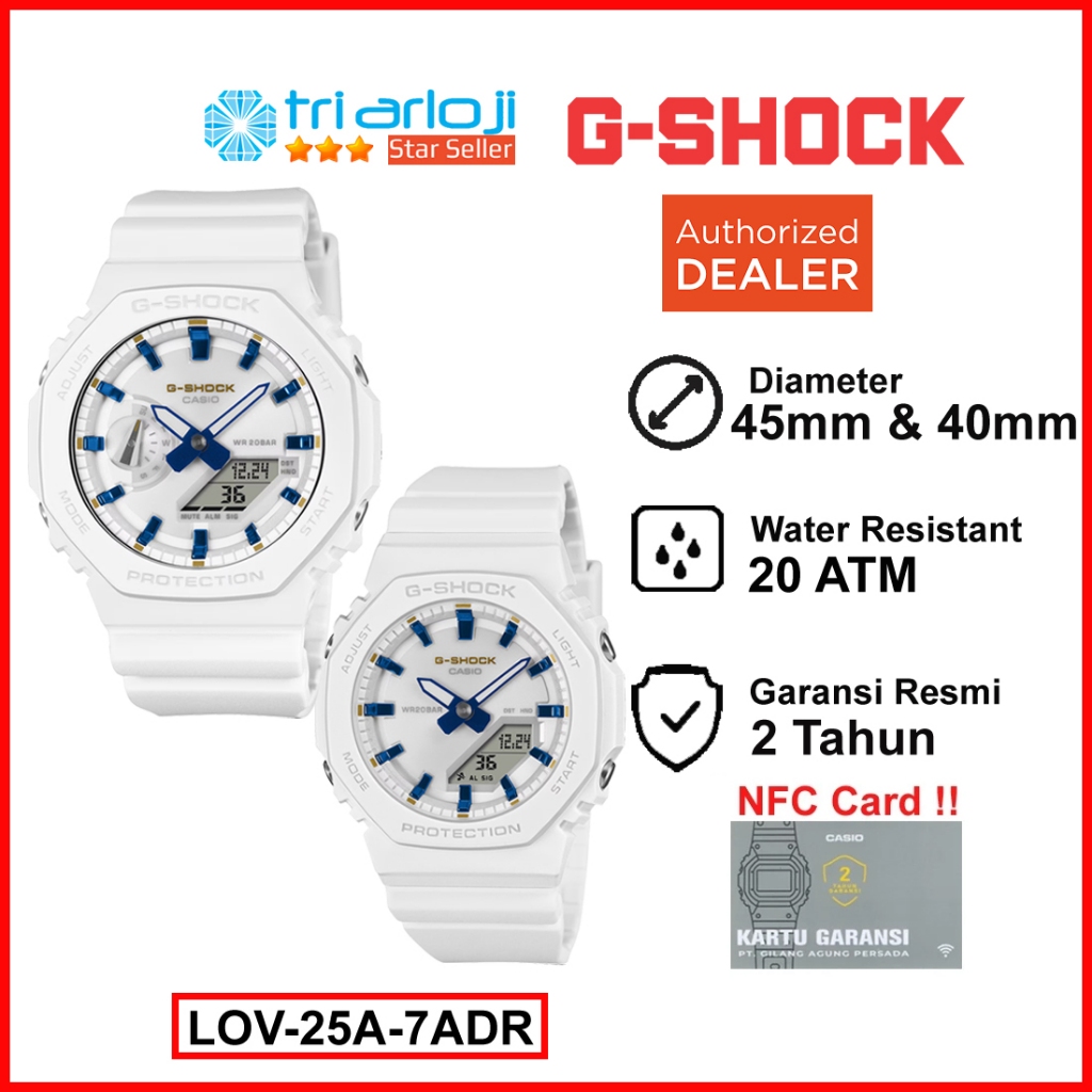 Casio G-SHOCK LOV-25A-7ADR Couple Series GSHOCK LOV-25A-7A LOV 25A 7ADR LOV25A Jam Pasangan