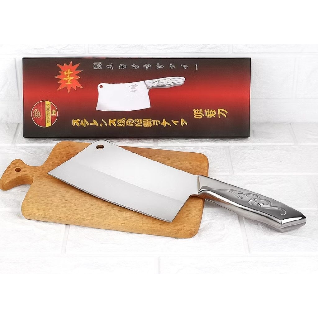 PARANG DAGING STAINLESS STEEL LUJI / GOLOK DAGING LUJI