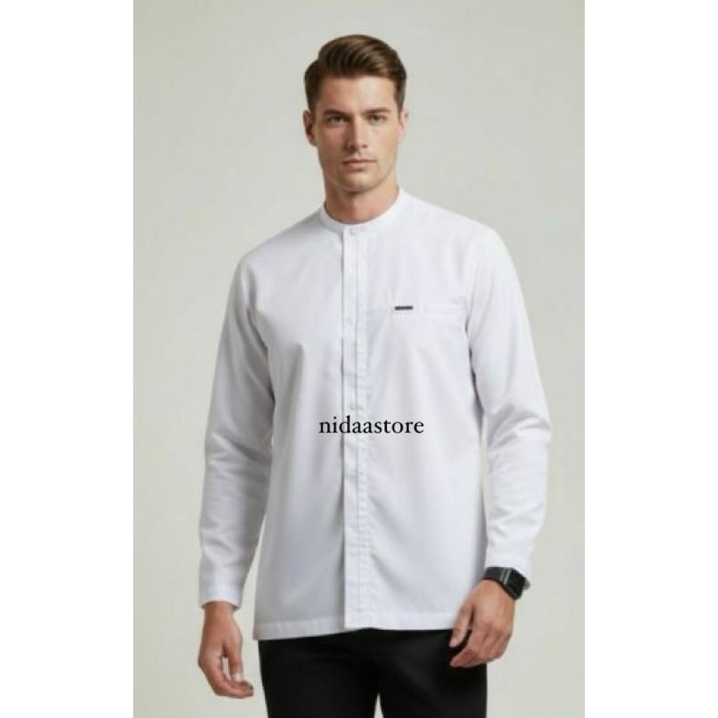 Rabbani - baju koko pria KEMKO ARYATA BLG PUTIH