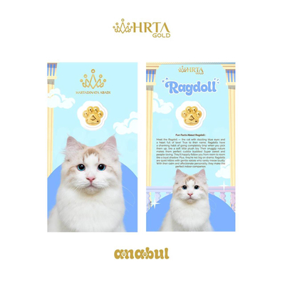 Logam Mulia Anabul, Ragdoll Cat, EMASKU 0,2 Gram