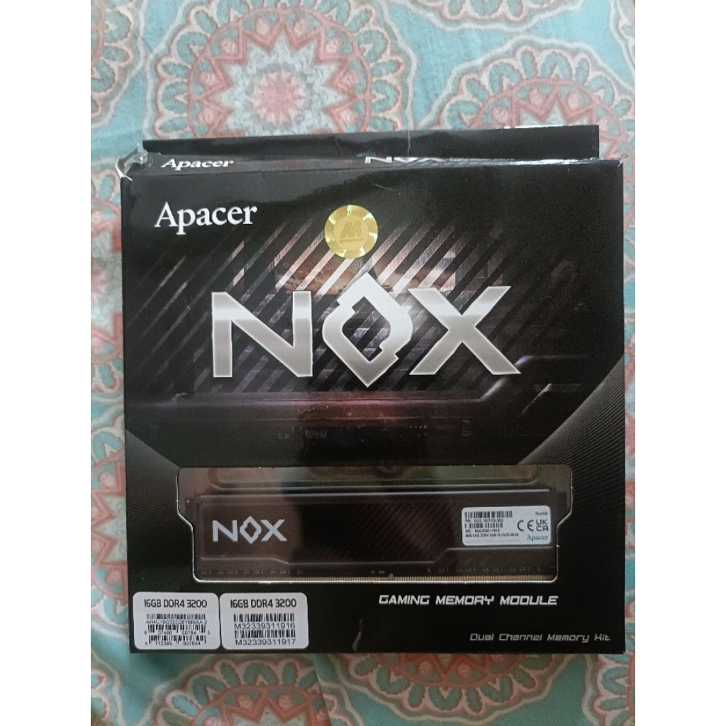 NOX APACER (2X8) 16GB 3200MHZ PC25600
