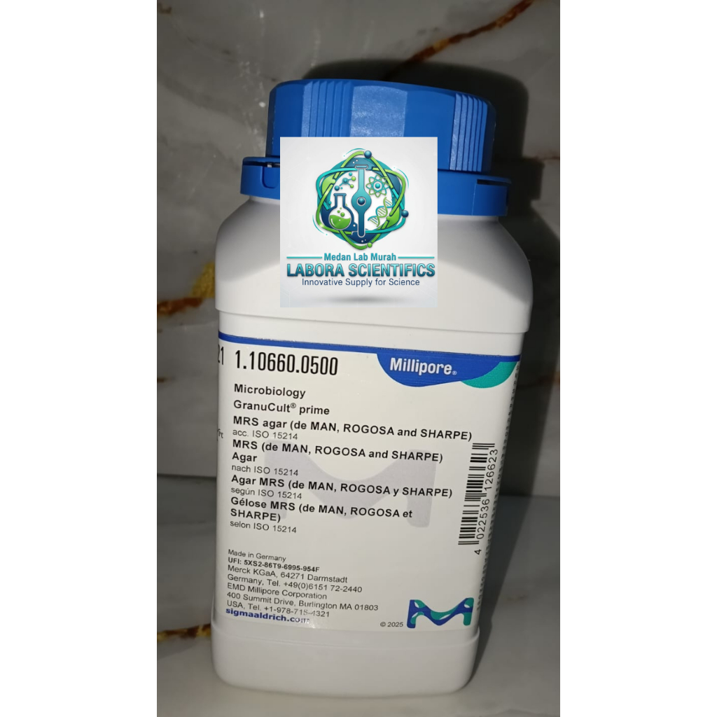 MRS Agar , Media Mikrobiologi , MRSA Merck , ecer 1 gr