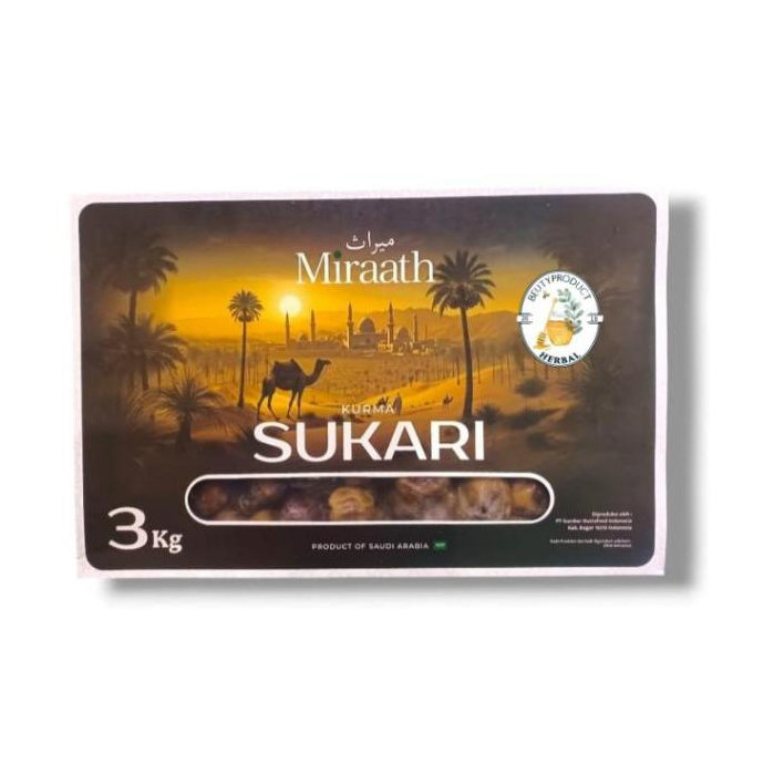MIRAATH - Kurma Sukari 3kg,kurma,buah,buah kurma