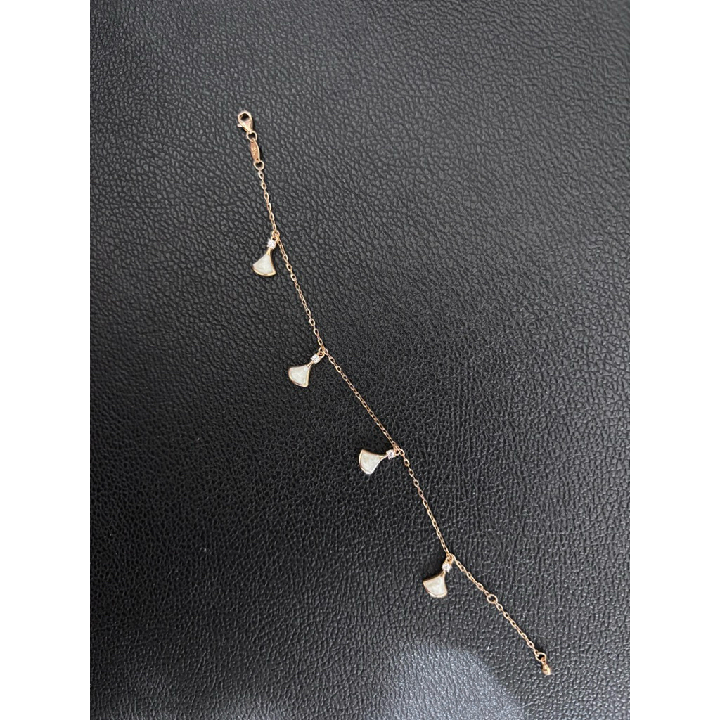 gelang emas 8k model tiffany kipas putih