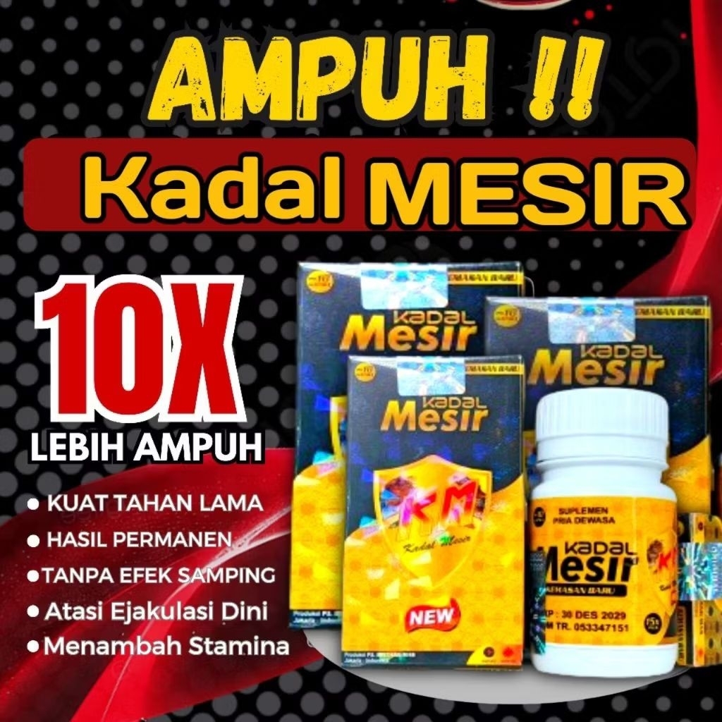 Kapsul Kadal Mesir Herbal - 10 Kapsul, Ramuan Tradisional, Aman untuk Pria