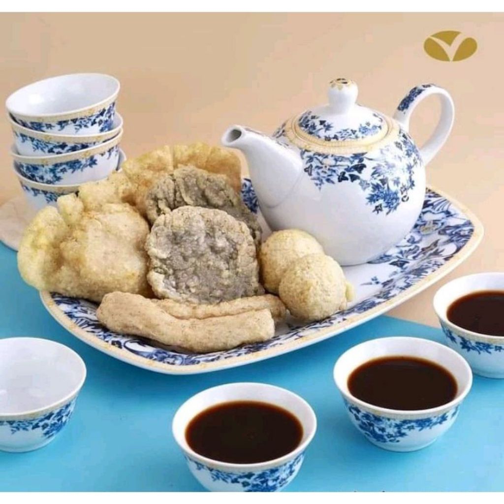 Teko Cuka Set Mangkuk Keramik VICENZA / Tempat Wadah Cuka Pempek