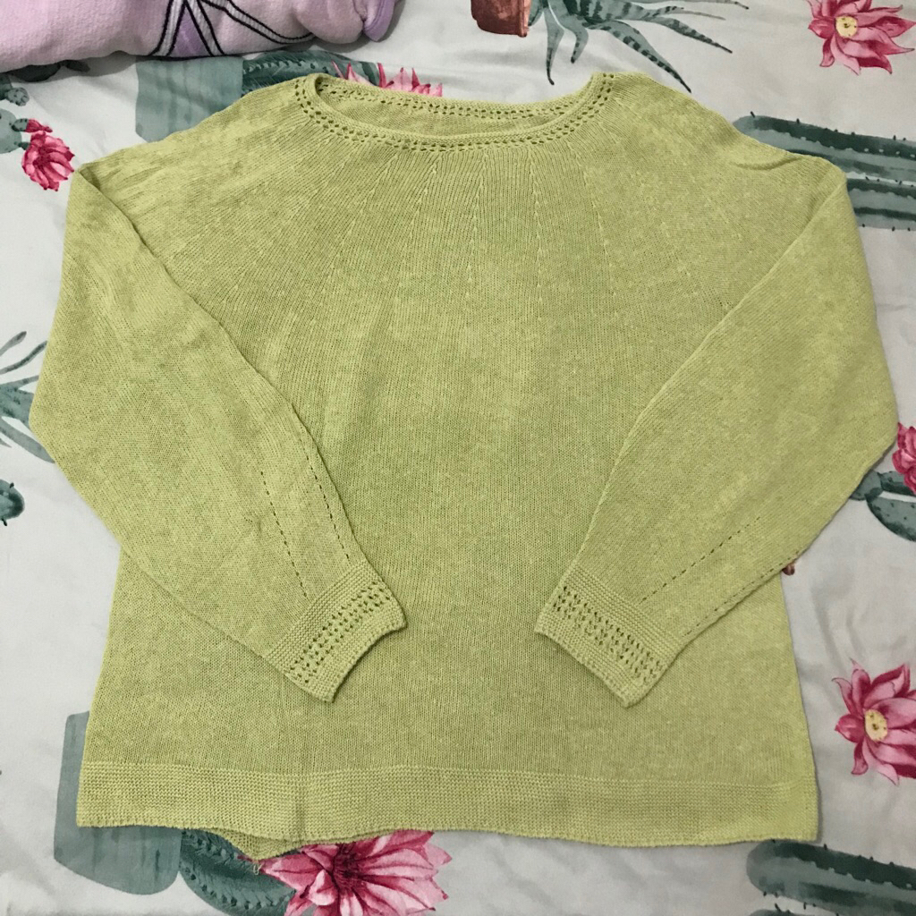 Preloved sweater knit mint green