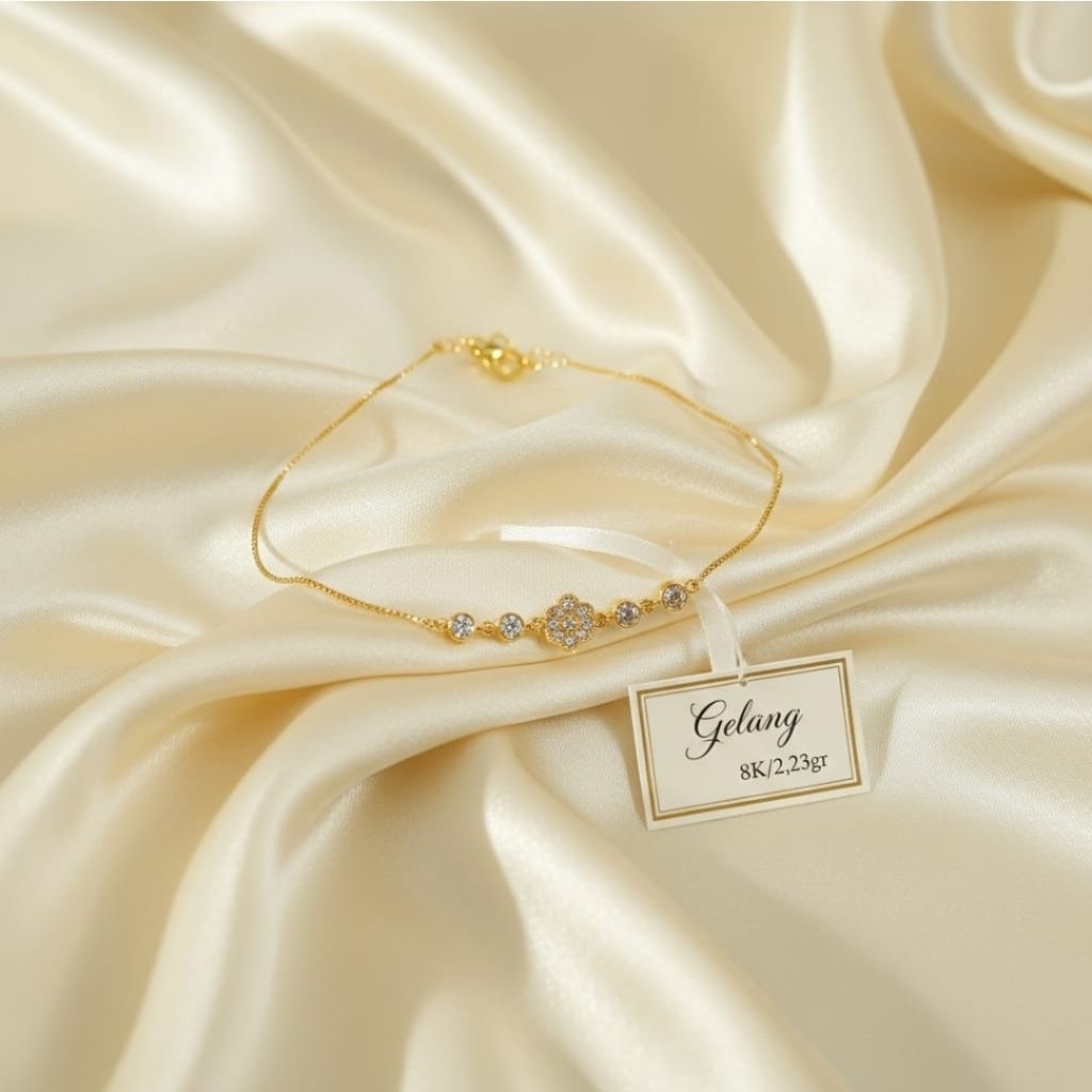 gelang emas wanita //emas asli 8k