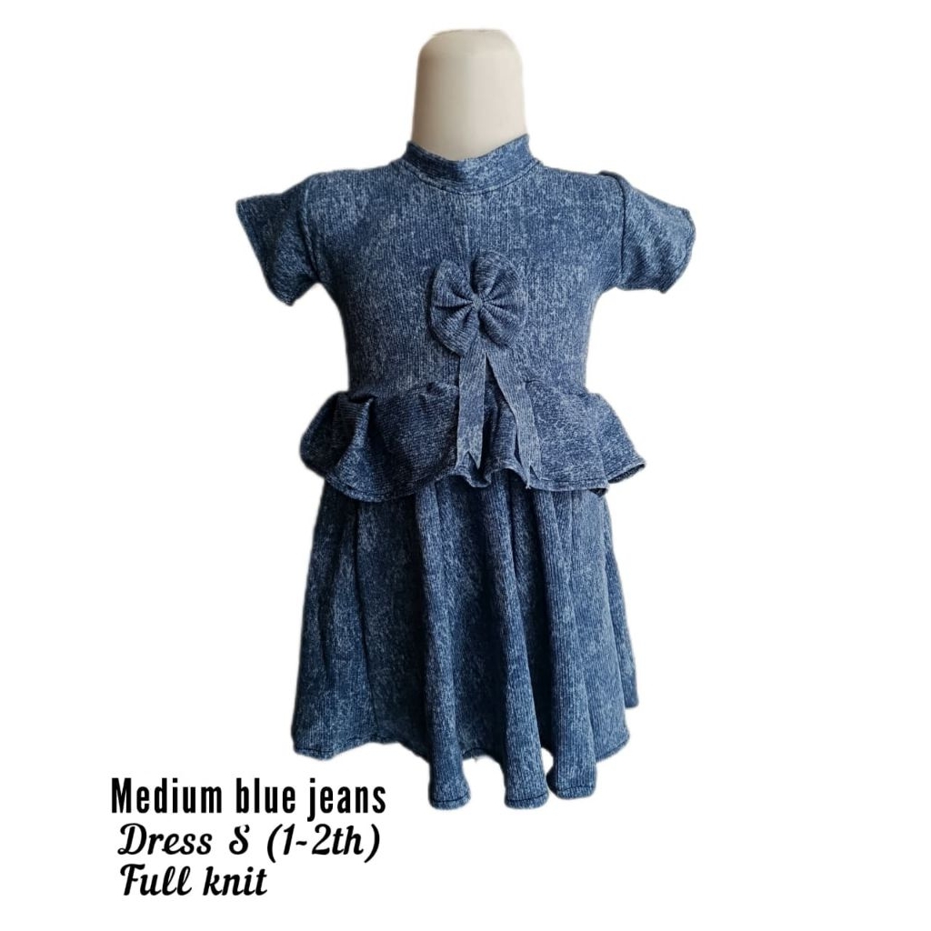 Dress One Set Rok Anak Medium Jeans