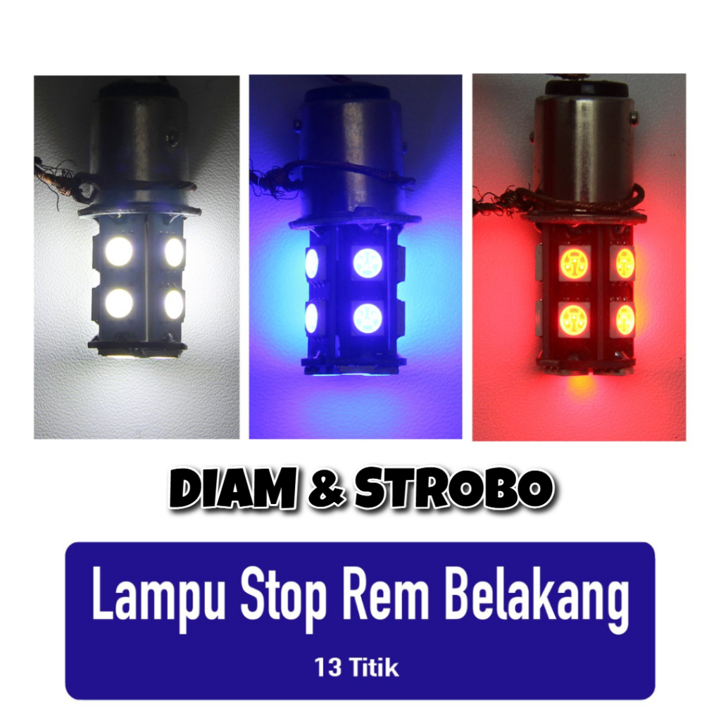 BOHLAM / BOLA LAMPU BELAKANG STOP LED MOTOR BEAT FI / KARBU / SPORTY ESP / POP / STREET / LED - VARI