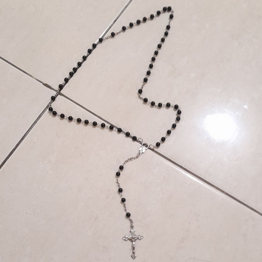 [23/1, 00.39] KALUNG ROSARIO STAINLESS BY D'PARIS. PRELOVED LIKE NEW. RARE