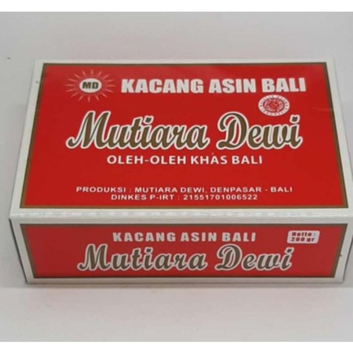 Kacang Khas Bali Kacang Asin Mutiara Dewi - 200 gram