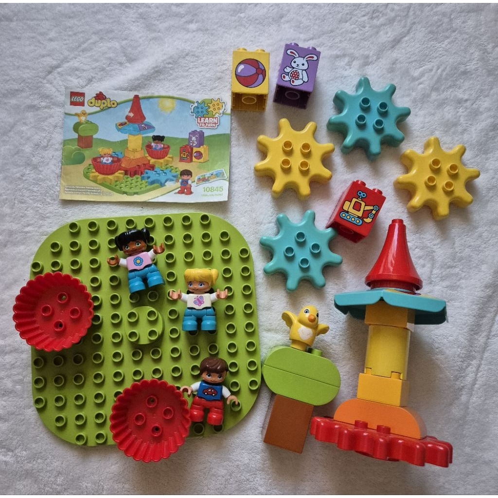 lego duplo 10845 my first carousel bricks mainan anak preloved bekas