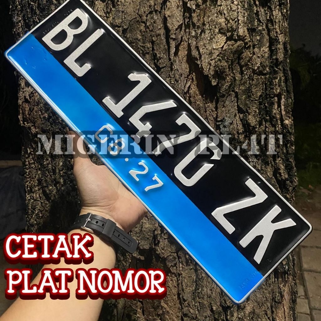 Bikin PL4T NO Mobil instan standar untuk mobil listrik (dasar hitam dan biru)