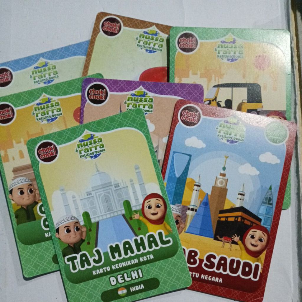 kartu nussa dan rarra keliling dunia bermacam-macam gambar menarik bisa membuat koleksi