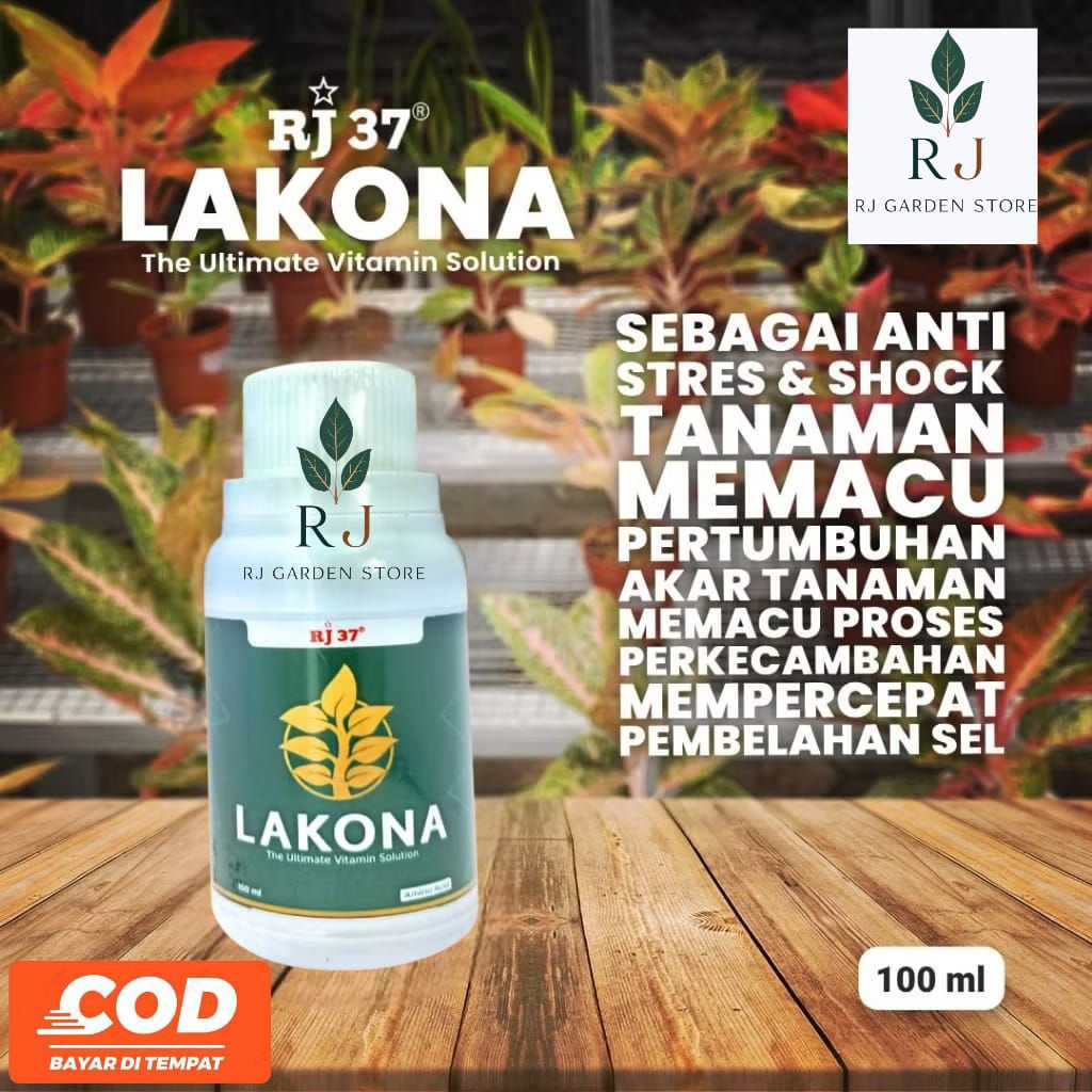 RJ 37 LAKONA 100MLVitamin B1 Untuk Menyembuhkan Tanaman Sakit/ Penghilang Stres