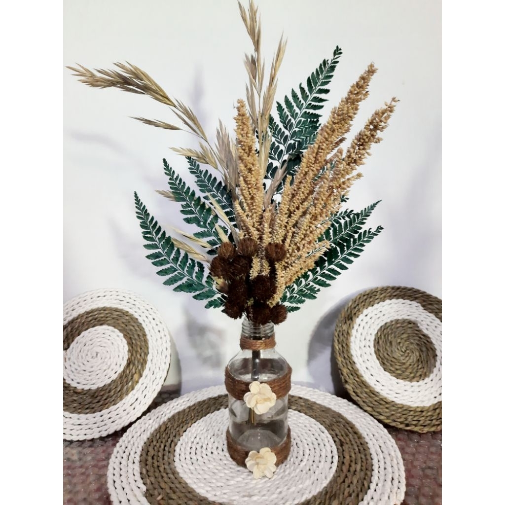 bunga kering,bunga kering aesthetic,bunga hias meja,bunga kering murah