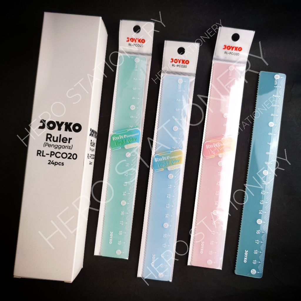 Penggaris plastik joyko pastel RL-PCO15 RL-PCO20