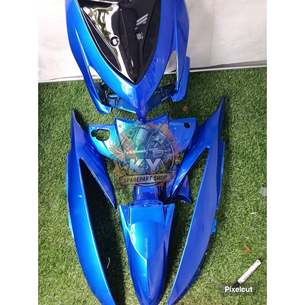 fullset body halus Honda Vario110 karbu/cw warna biru