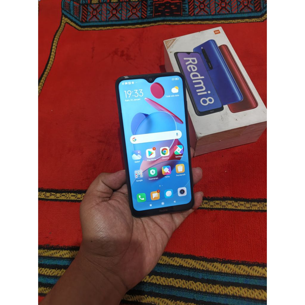 Xiaomi 8 redmi 8 64gb ram 4gb fulset lengkap nominus normal hp bekas murah garansi resmi stara oppo 