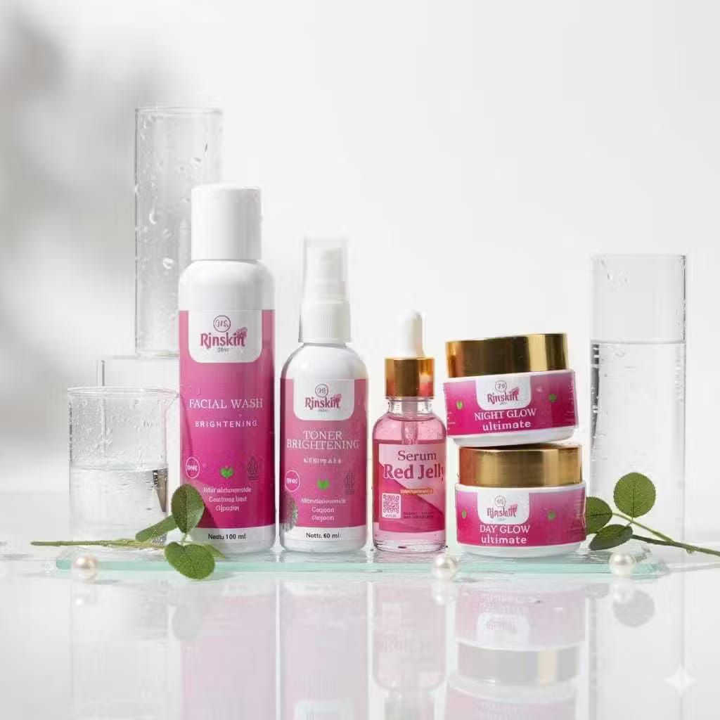 5 in 1 paket NR GLOW cepat puti gelowing pelicin wajah