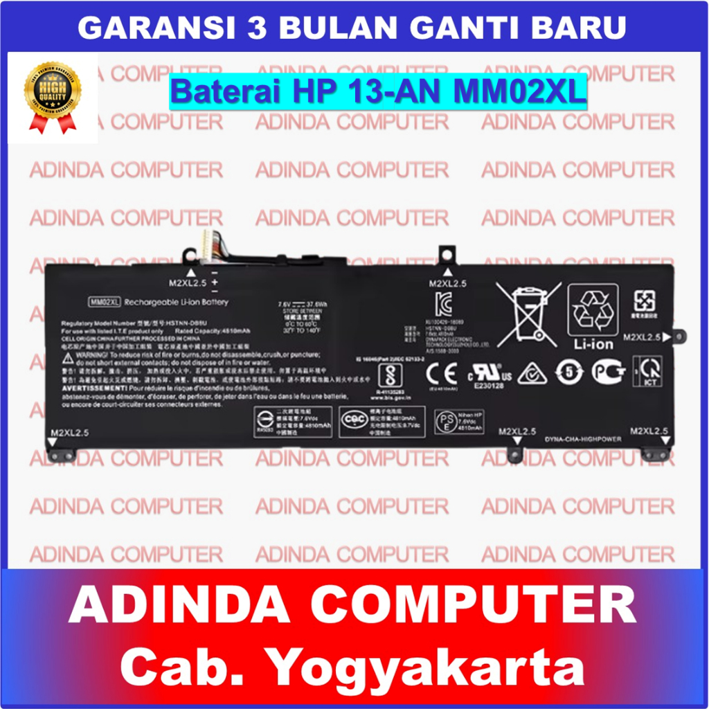 Baterai HP Pavilion 13-AN 13-an0031wm 13-an0066tu 13-AN1033TU 13-AN0014TU 13-AN0012TU 13-AN0041TU 13