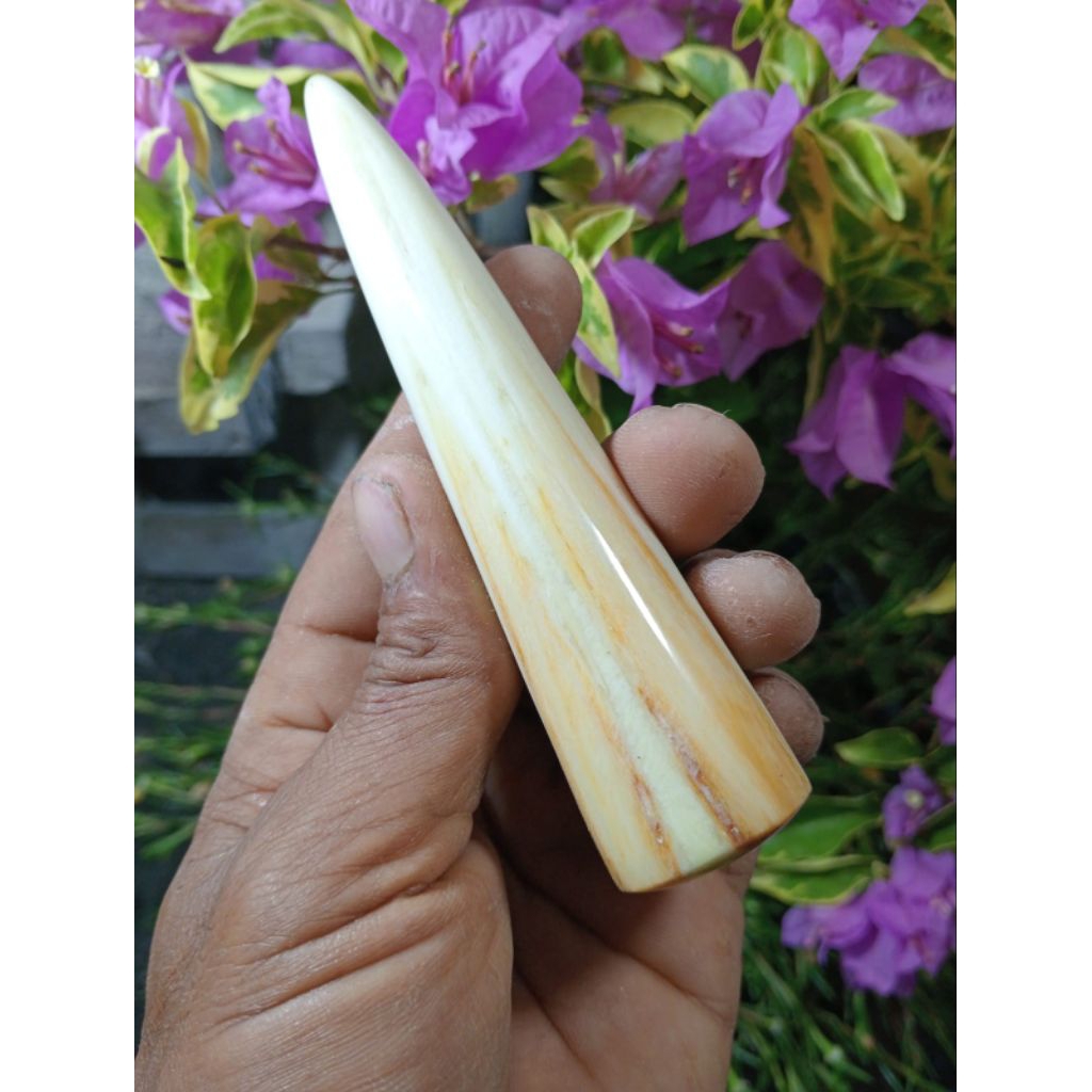 Once pipa pipa /sedotan bahan tulang/moncong Marlin panjang 10 cm lubang multifungsi