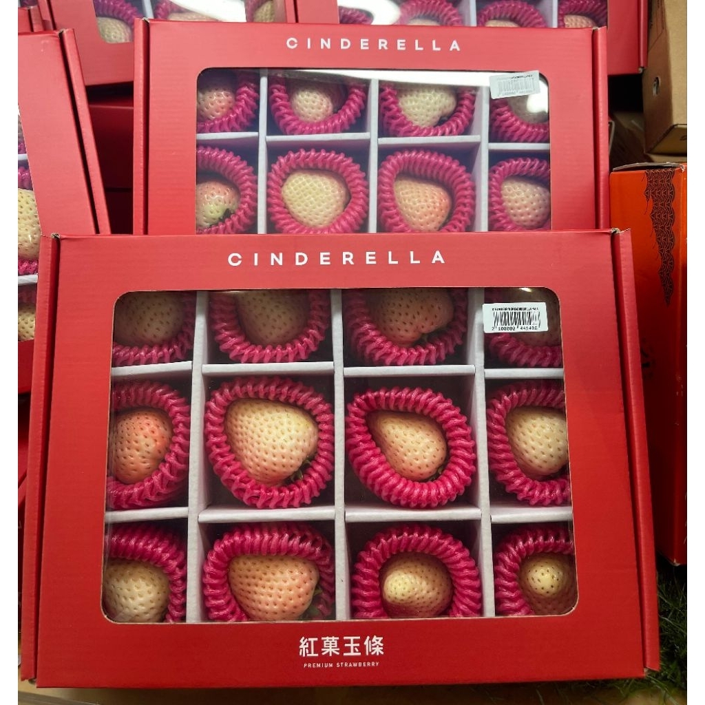 Strawberry Putih Korea Jumbo Cinderella / Pack
